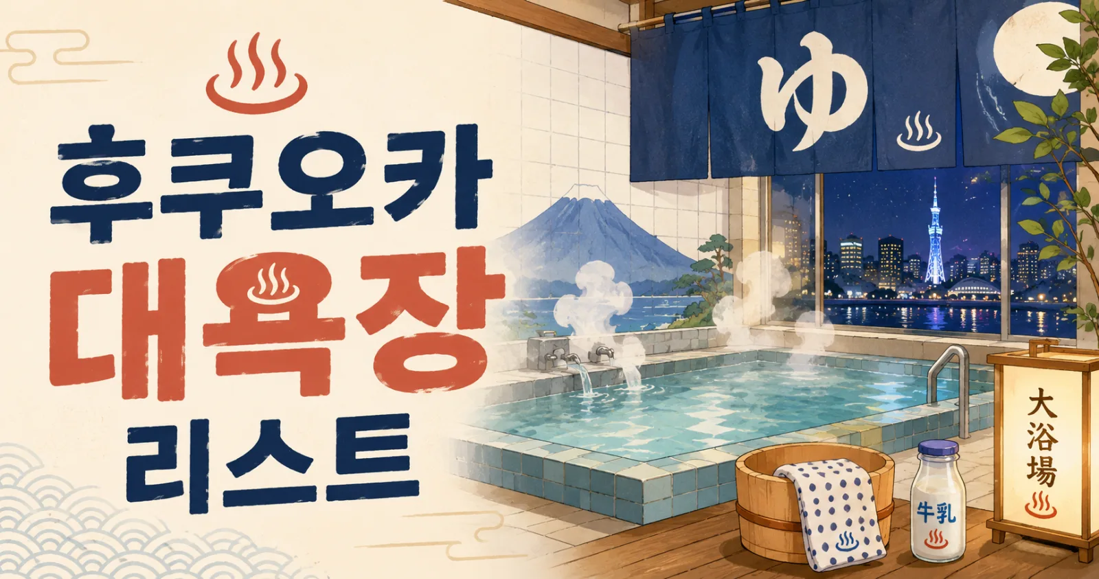 후쿠오카 대욕장·천연온천 호텔 20곳 - 하카타·텐진 위치별 비교