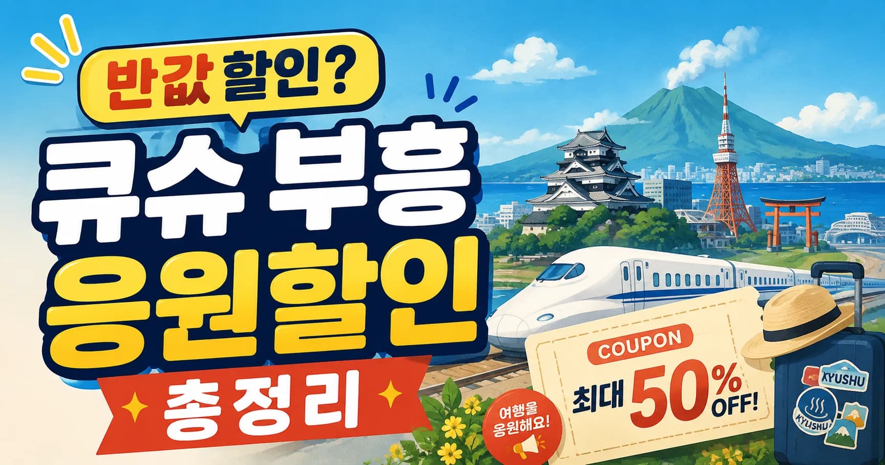 규슈 부흥 응원할인 총정리 — 한국인도 받나, 어떻게 받나