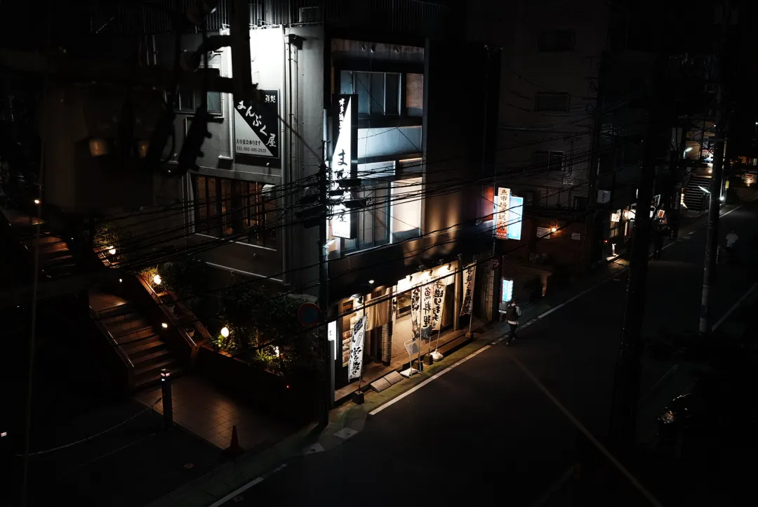 쇼쿠도 Light 3층에서 내려다본 다이묘 밤거리